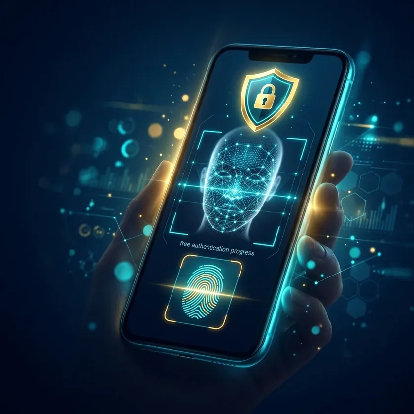 Autenticación biométrica huella digital Face ID app Kaleo Casino